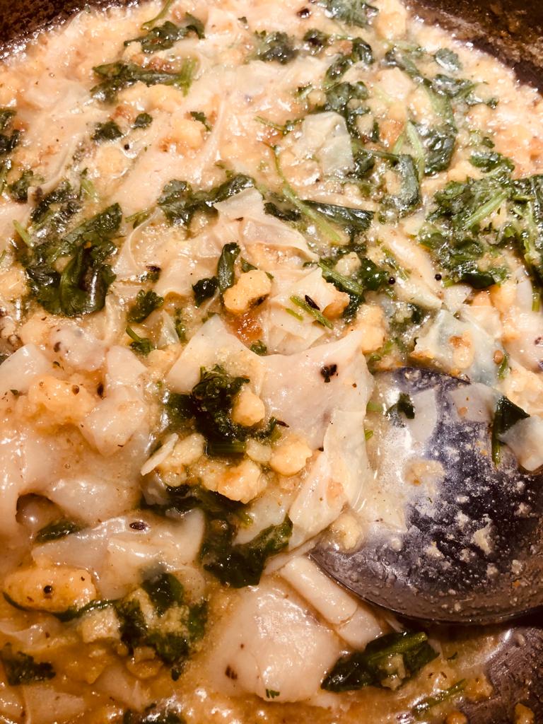 Hot and Steamy Papad Vadi ki Sabji